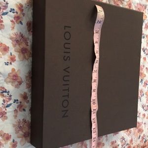 Louis Vuitton empty never full box.